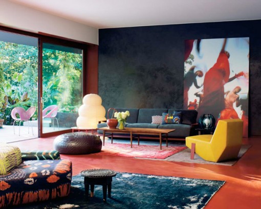 colorful living room by Patricia Urquiola