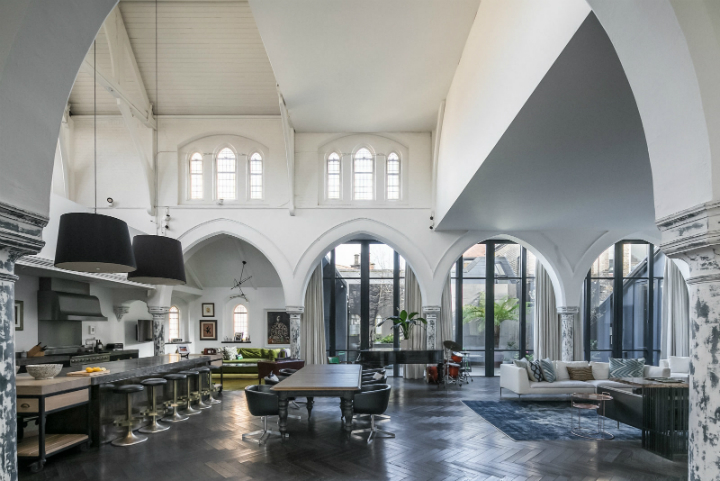Gothic Church Turned Into A Four-bedroom Home