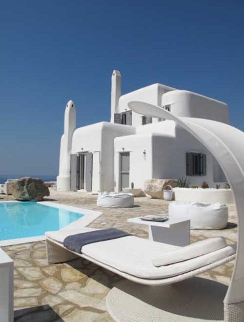 luxurious villa in mykonos interior design